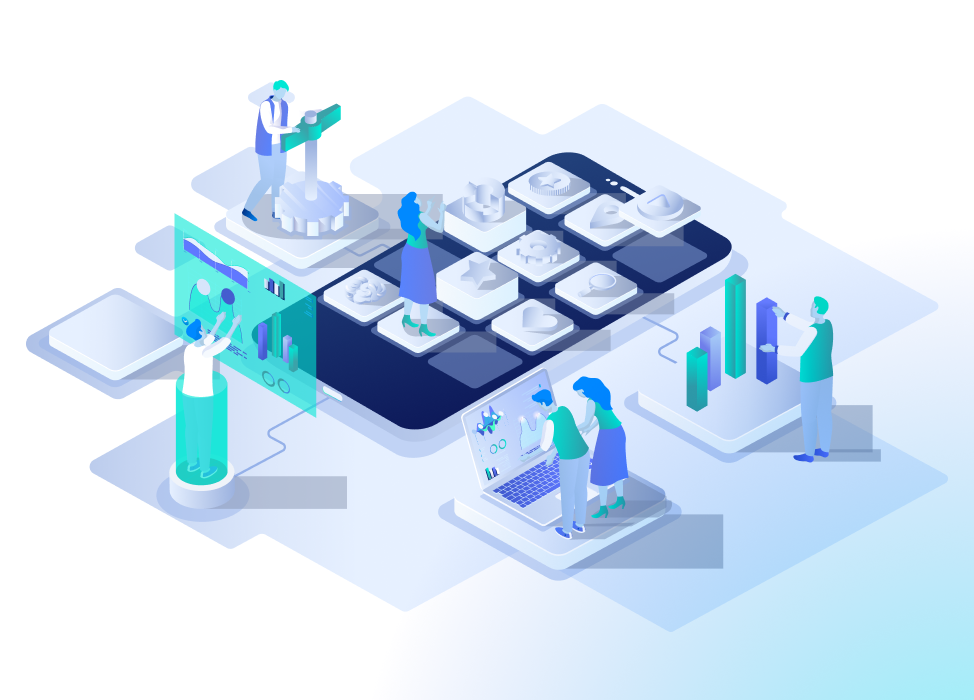 UI/UXデザインによる使いやすさを表現したイメージ図