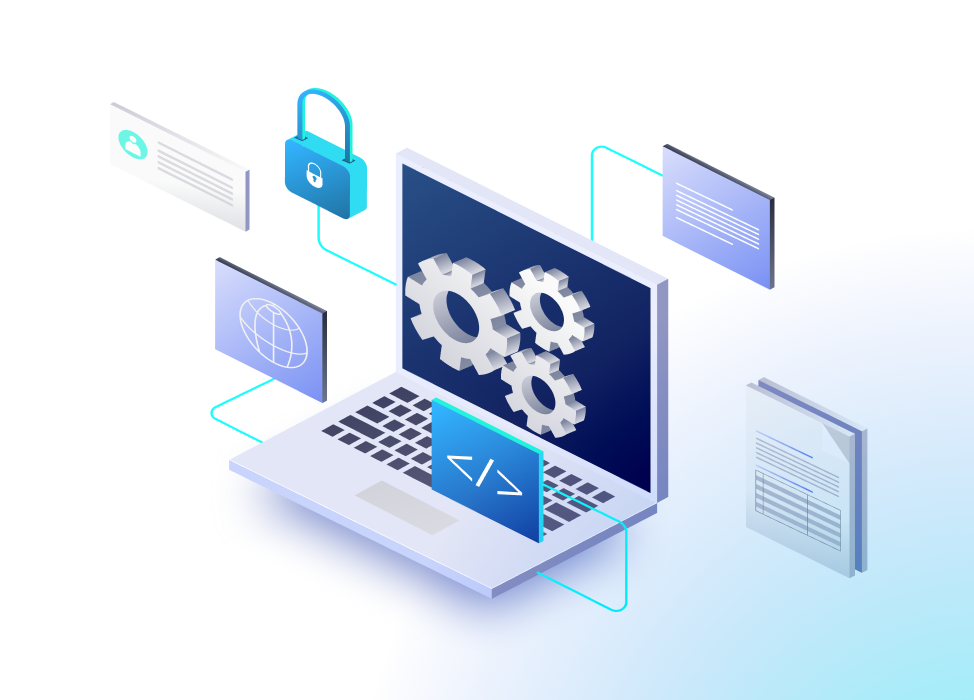 大企業向けの品質基準とセキュリティ対応のイメージ図