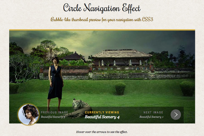 Circle Navigation Effect with CSS3 Circle Navigation Effect with CSS3