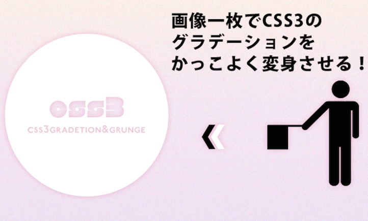 画像一枚でCSS3のグラデーションをかっこよく変身させる！