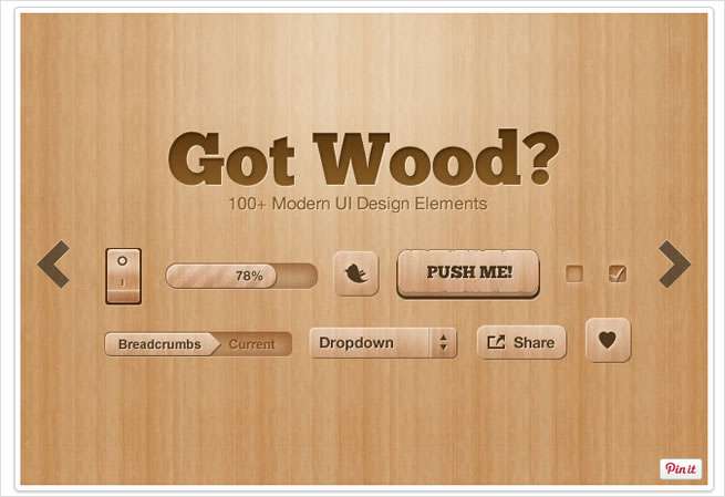 Got Wood? UI Design Elements