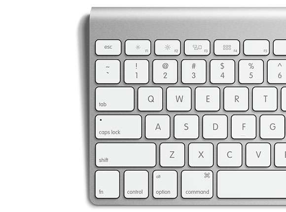 Apple keyboard free PSD mockup