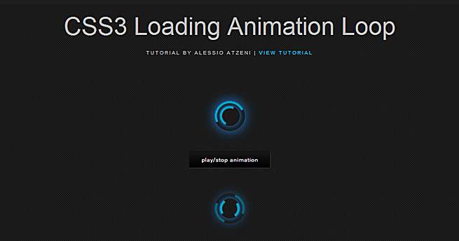 CSS3 Loading Animation Loop