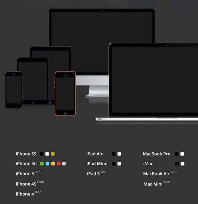 Free Apple devices mockup