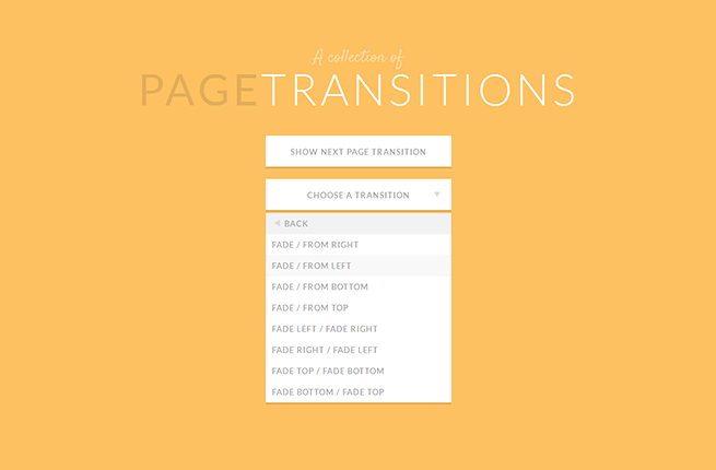 A Collection of Page Transitions 