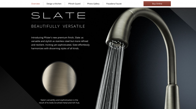 Pfister   Slate   A Beautifully Versatile Faucet Finish
