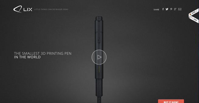 LIX - The Smallest 3D Printing Pen in the World