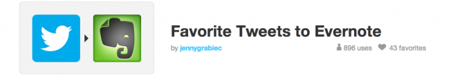 「Favorite Tweets to Evernote」