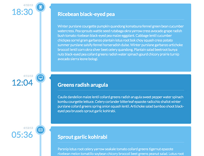 VERTICAL TIMELINE