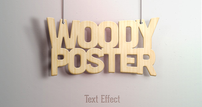 Psd Woody Text Effect