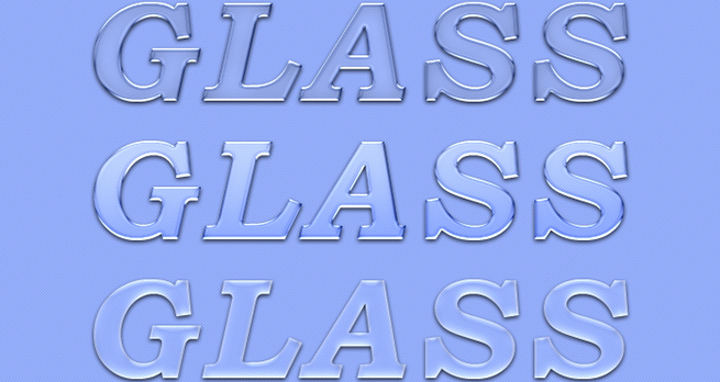 Glass Text Effects