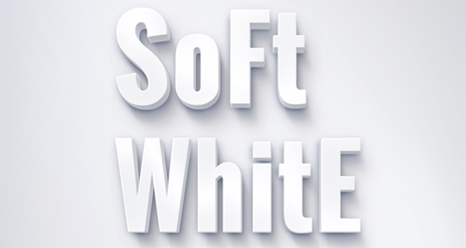 Soft White Text Effect