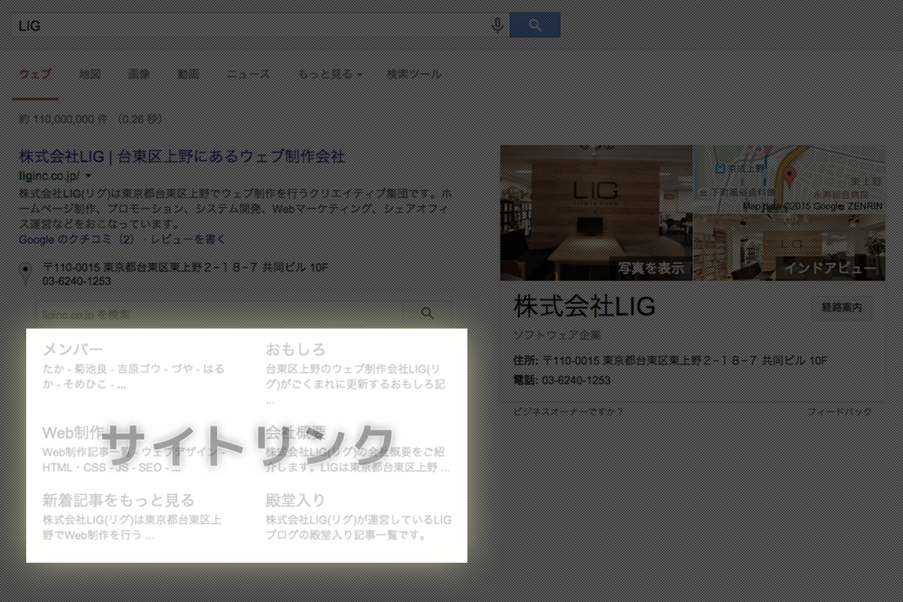 検索結果でサイトリンクを表示させるために知っておきたいこと