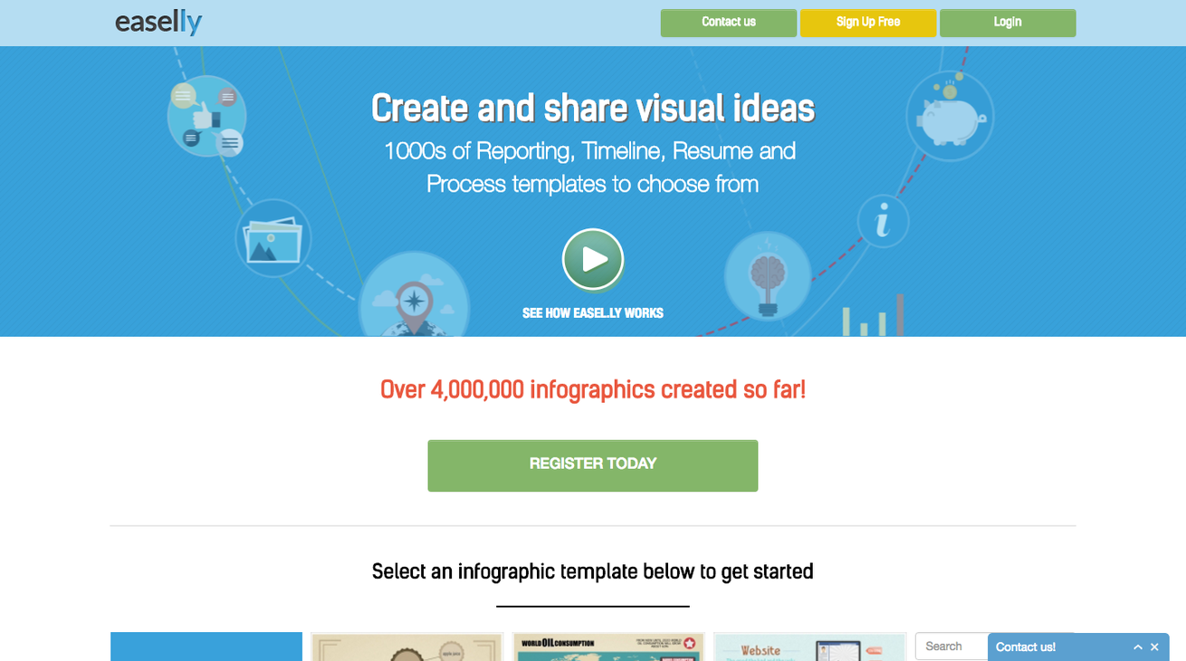 easel.ly   create and share visual ideas online