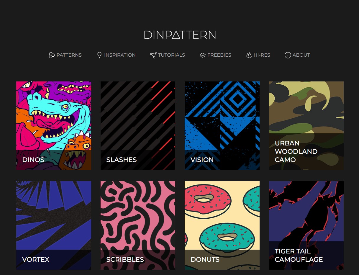 DinPattern – Free seamless patterns – A design resource for seamless pattersn, brushes and wordpress themes