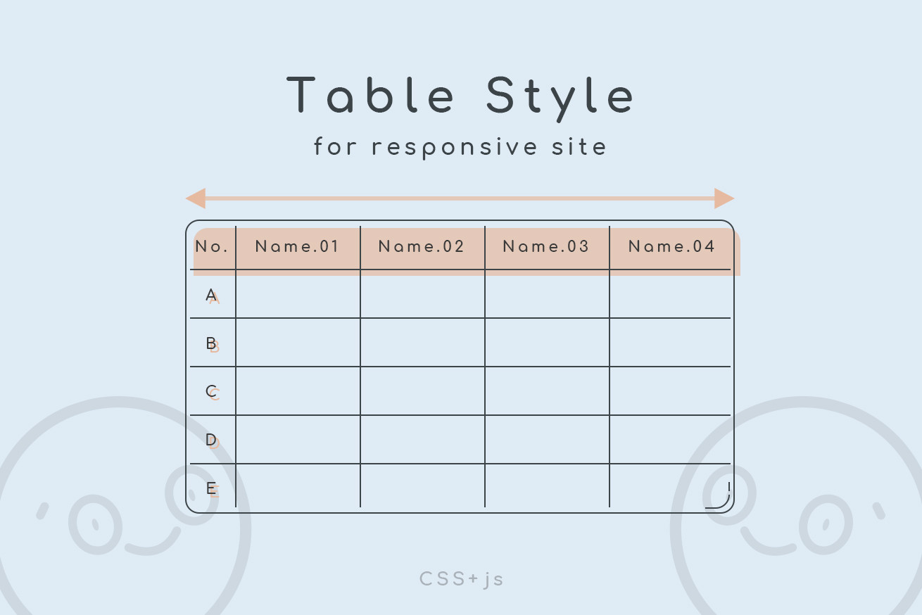 テーブルタグをレスポンシブサイトでも見やすくする方法・４選