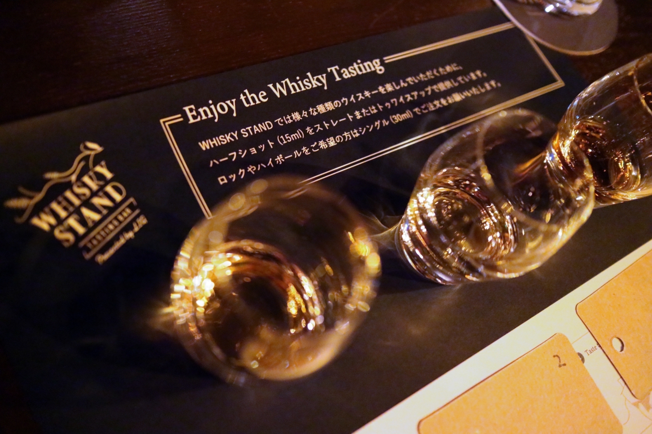 Whisky STANDのオープニングイベントでブラインドテイスティングを体験！