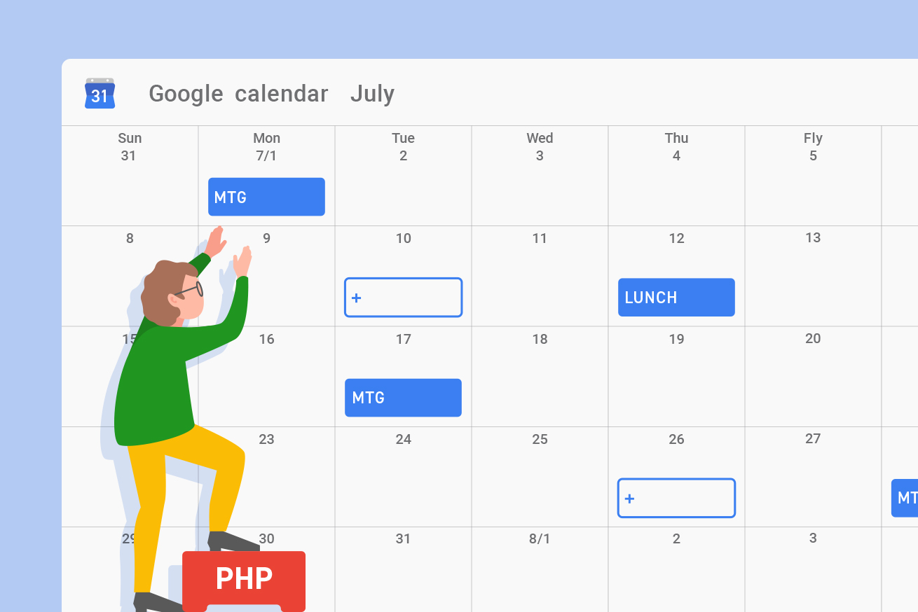 Google Calendar API と PHP で 予定の取得と追加をしてみるよ（準備編）