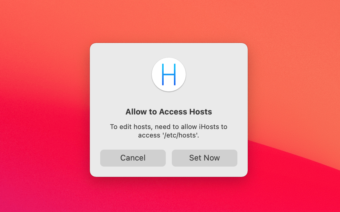 Allow to Access Hosts