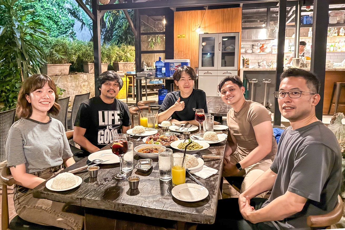 業務終了後の食事