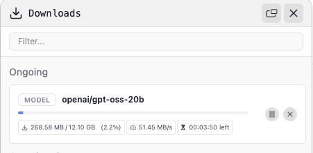モデルのダウンロード