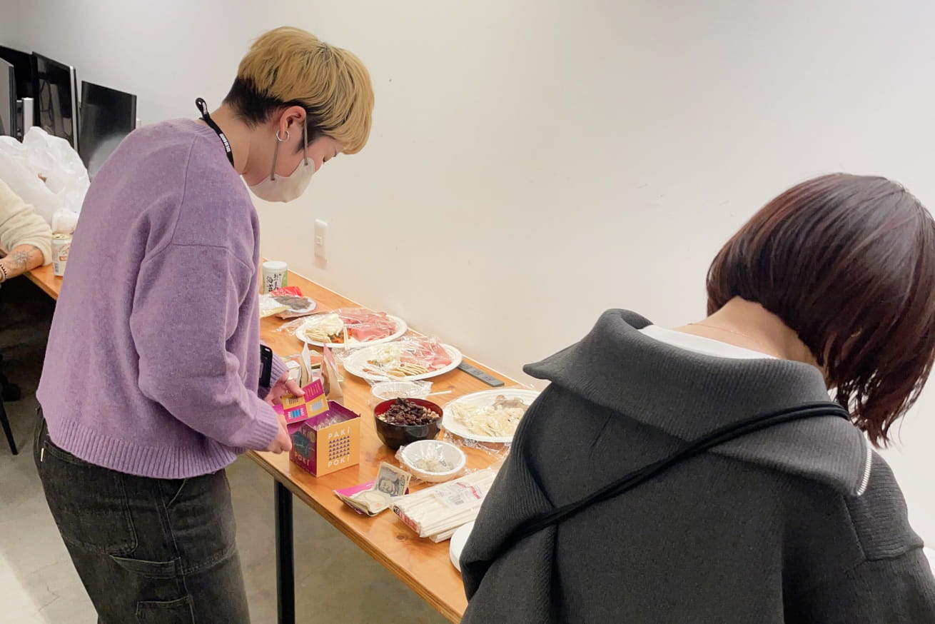 フードコーナーのおつまみ