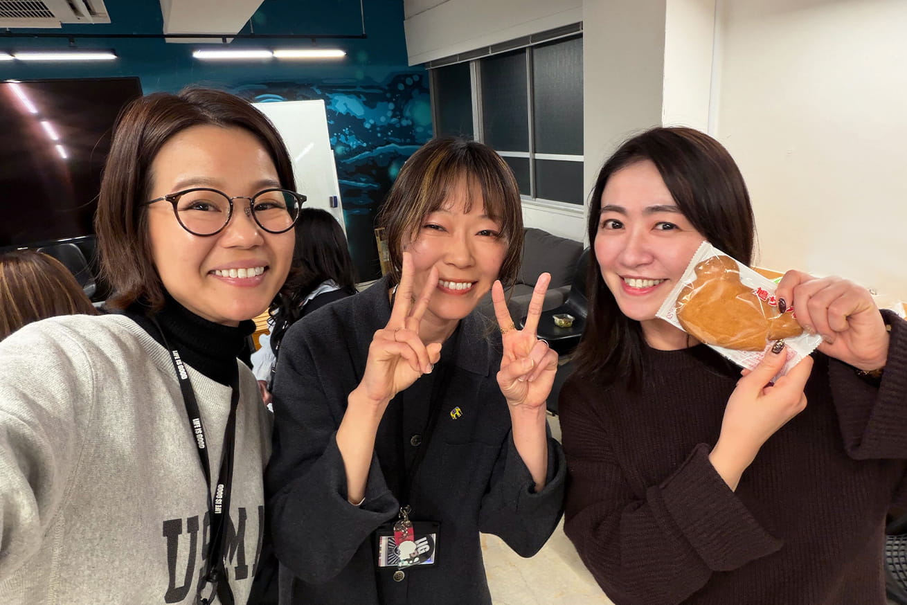 女性3人でパシャ