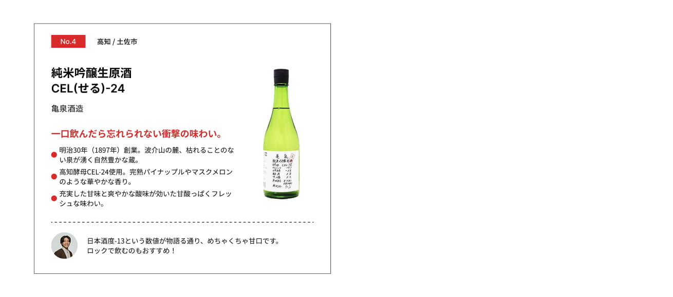 純米吟醸生原酒 CEL(せる)-24の紹介チラシ