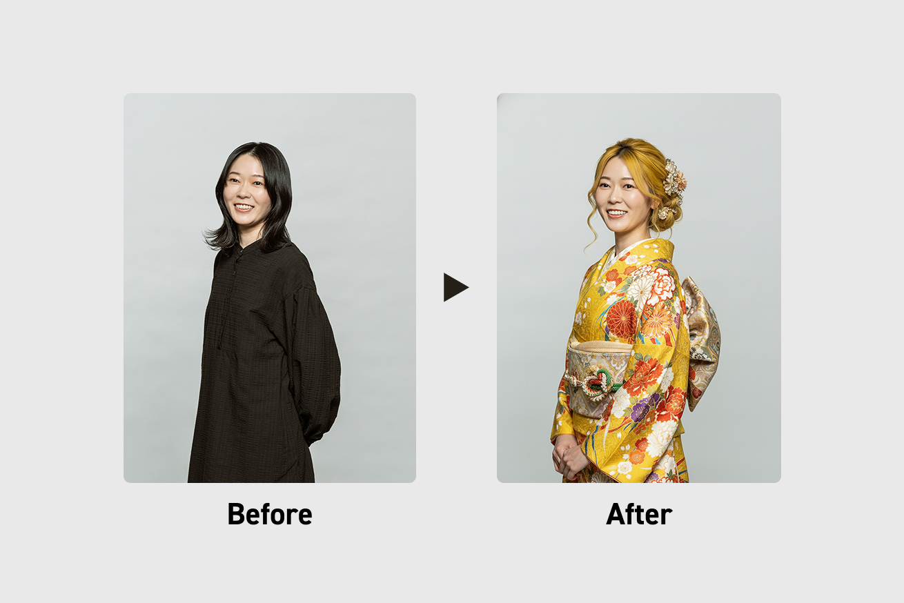 アプリによるbefore after