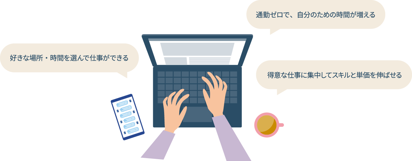 ノマドワーカーになる主なメリット