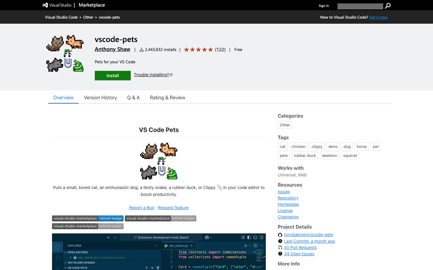 vscode-pets