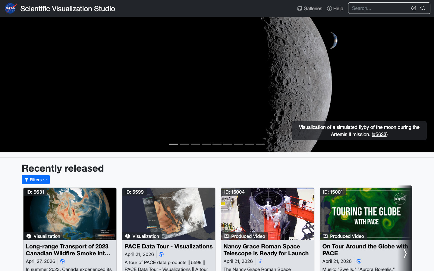 NASA Scientific Visualization Studio
