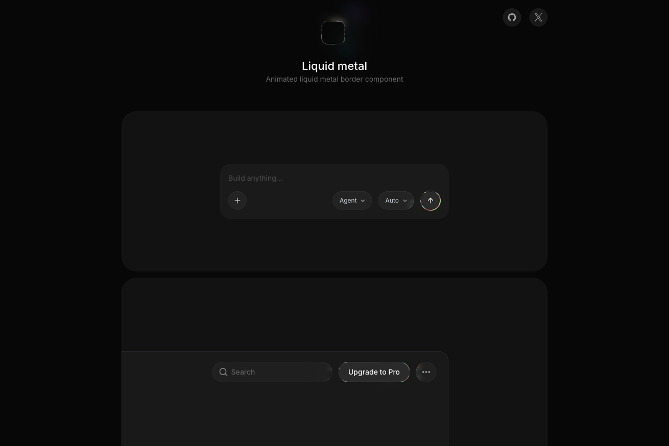 Liquid Metal border