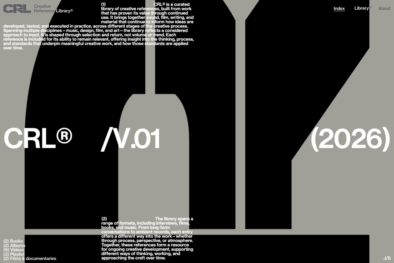 CRL – Creative Reference Library（Bimo Tri・Josh Bendall）